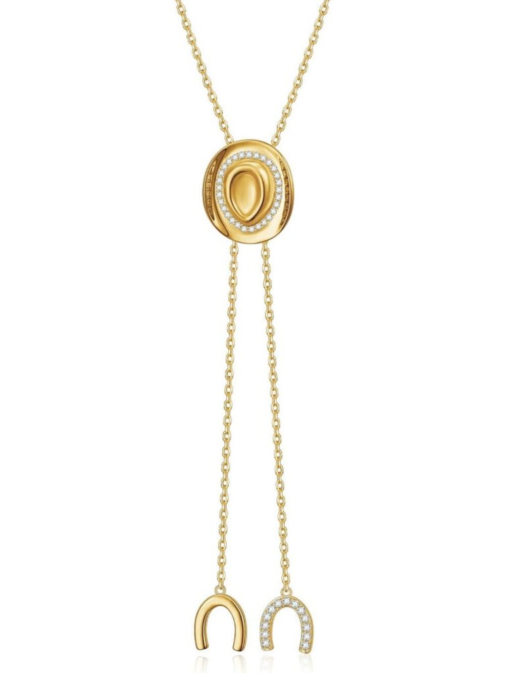 Trendy Cowboy Hat Necklace for Women | Western Cowgirl Jewelry | Adjustable
